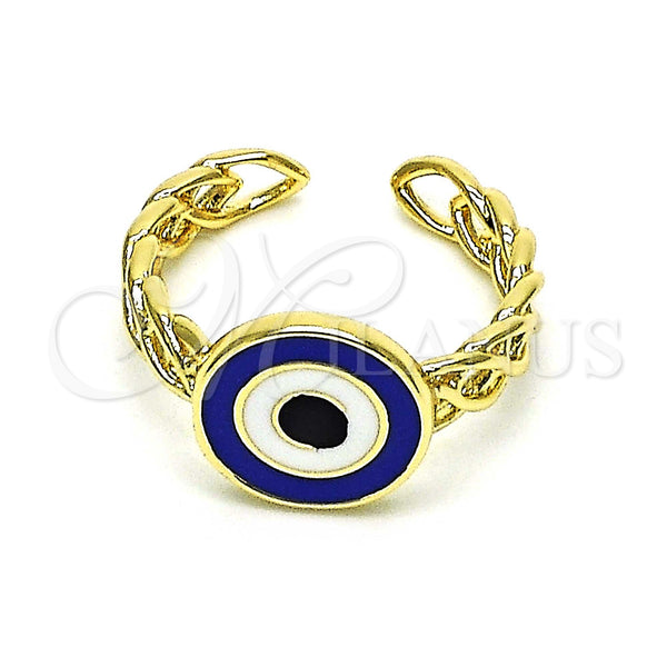 Gold Filled Ring — Elegant Ring Evil Eye Design Blue Enamel 01. — main product view — SKU 147009 | Oro Laminado anillo — Elegant Ring Evil Eye diseño Blue Enamel 01. — SKU 147009