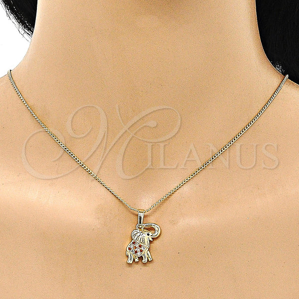 Gold Filled Ring — Earring and Pendant Adult Set Elephant Design with — alternate product view — SKU 147129 | Oro Laminado anillo — Earring and Pendant Adult Set Elephant diseño with — SKU 147129