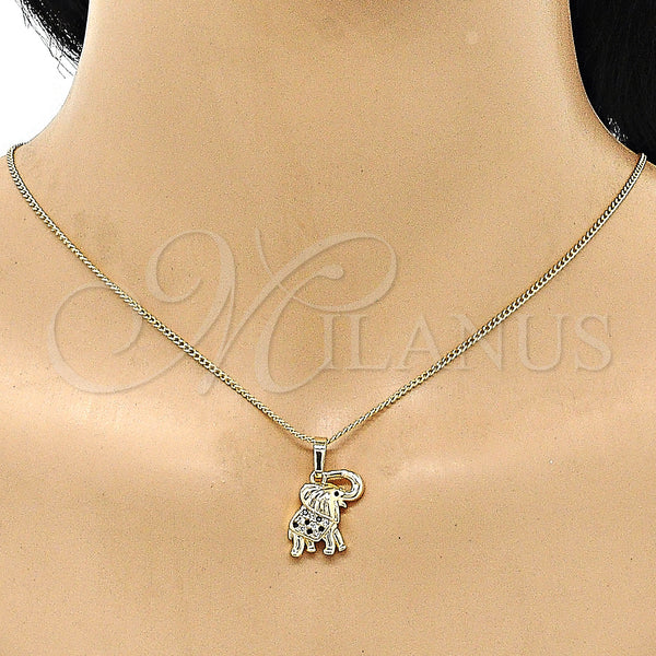 Gold Filled Ring — Earring and Pendant Adult Set Elephant Design with — alternate product view — SKU 147130 | Oro Laminado anillo — Earring and Pendant Adult Set Elephant diseño with — SKU 147130