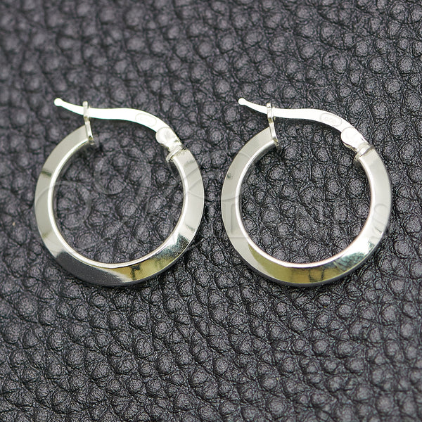 Sterling Silver Small Hoop, Polished, Silver Finish, 02.389.0096.15