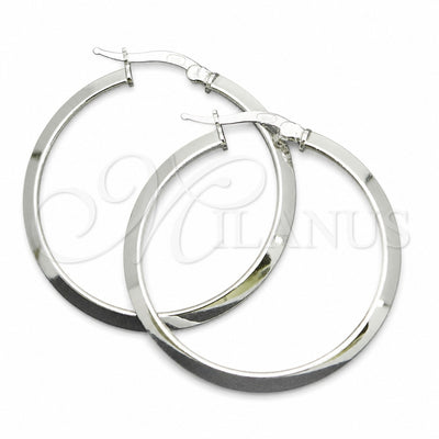 Sterling Silver Medium Hoop, Polished, Silver Finish, 02.389.0096.30 for wholesale, main product view