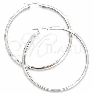 Sterling Silver Large Hoop, Polished, Silver Finish, 02.389.0096.50