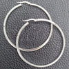 Sterling Silver Large Hoop, Polished, Silver Finish, 02.389.0096.50