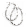 Sterling Silver Medium Hoop, Polished, Silver Finish, 02.389.0098.30
