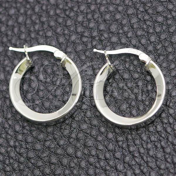 Sterling Silver Hoop Earrings — Small Hoop Polished 02. — main product view — SKU 147162 | Plata 925 aretes de aro — Small Hoop pulido 02. — SKU 147162