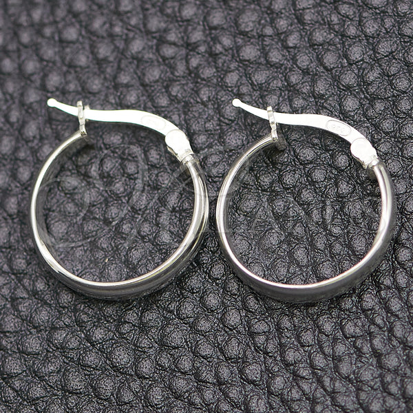 Sterling Silver Hoop Earrings — Small Hoop Polished 02. — main product view — SKU 147166 | Plata 925 aretes de aro — Small Hoop pulido 02. — SKU 147166