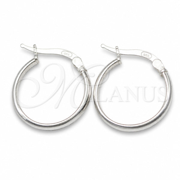 Sterling Silver Hoop Earrings — Small Hoop Polished 02. — main product view — SKU 147166 | Plata 925 aretes de aro — Small Hoop pulido 02. — SKU 147166