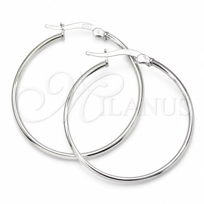 Sterling Silver Medium Hoop, Polished, Silver Finish, 02.389.0101.30 for wholesale, main product view
