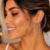 Sterling Silver Large Hoop, Polished, Silver Finish, 02.389.0101.50