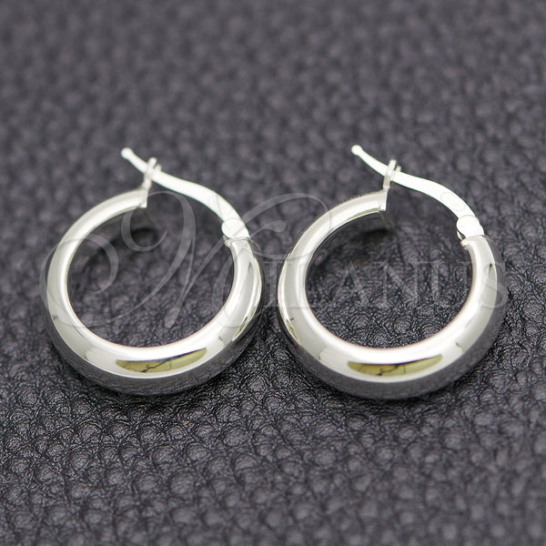 Sterling Silver Hoop Earrings — Small Hoop Polished 02. — main product view — SKU 147171 | Plata 925 aretes de aro — Small Hoop pulido 02. — SKU 147171