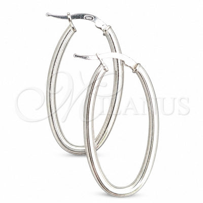 Sterling Silver Medium Hoop, Polished, Silver Finish, 02.389.0105.30 for wholesale, main product view
