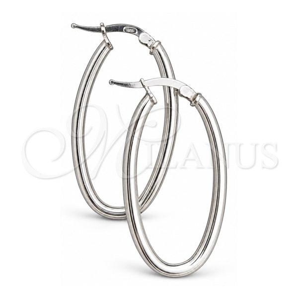 Sterling Silver Medium Hoop, Polished, Silver Finish, 02.389.0105.30
