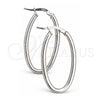Sterling Silver Medium Hoop, Polished, Silver Finish, 02.389.0105.30