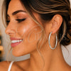 Sterling Silver Large Hoop, Polished, Silver Finish, 02.389.0104.50