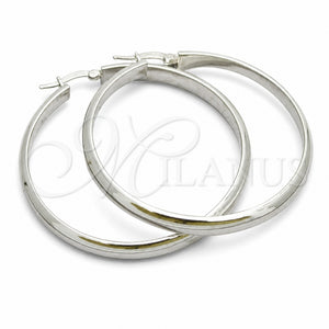 Sterling Silver Large Hoop, Polished, Silver Finish, 02.389.0104.50