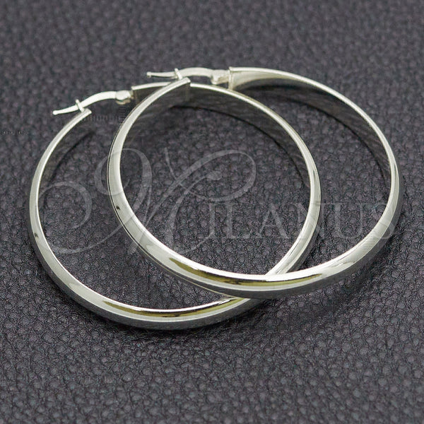 Sterling Silver Hoop Earrings — Large Hoop Polished 02. — main product view — SKU 147174 | Plata 925 aretes de aro — Large Hoop pulido 02. — SKU 147174
