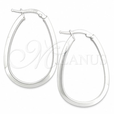 Sterling Silver Medium Hoop, Polished, Silver Finish, 02.389.0109.30 for wholesale, main product view