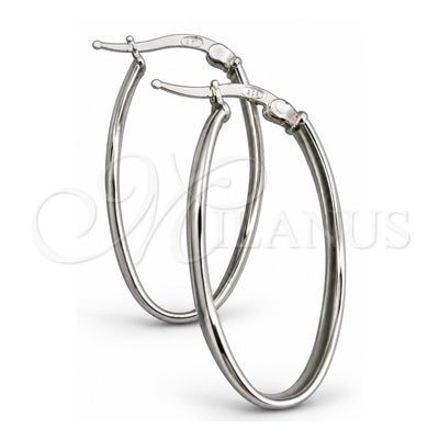 Sterling Silver Medium Hoop, Twist Design, Polished, Silver Finish, 02.389.0110.30