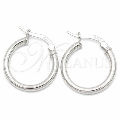 Sterling Silver Small Hoop, Polished, Silver Finish, 02.389.0111.15 for wholesale, main product view