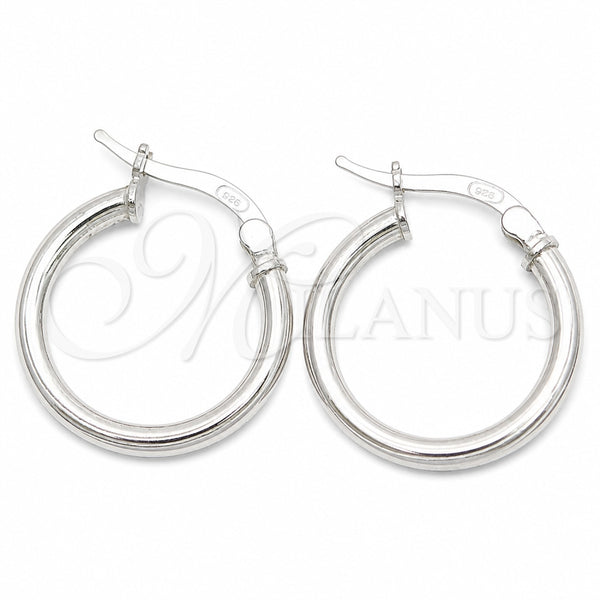 Sterling Silver Hoop Earrings — Small Hoop Polished 02. — main product view — SKU 147183 | Plata 925 aretes de aro — Small Hoop pulido 02. — SKU 147183