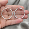 Sterling Silver Medium Hoop, Polished, Silver Finish, 02.389.0111.30
