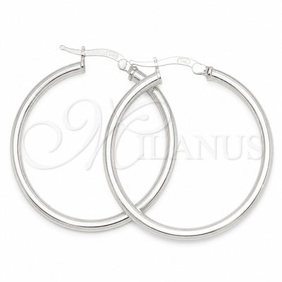 Sterling Silver Medium Hoop, Polished, Silver Finish, 02.389.0111.30 for wholesale, main product view