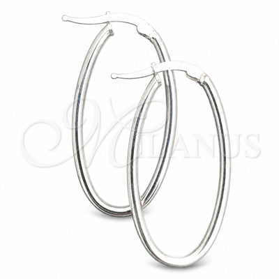 Sterling Silver Medium Hoop, Polished, Silver Finish, 02.389.0113.30 for wholesale, main product view