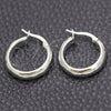 Sterling Silver Small Hoop, Diamond Cutting Finish, Silver Finish, 02.389.0114.15 for wholesale, additional product view 3