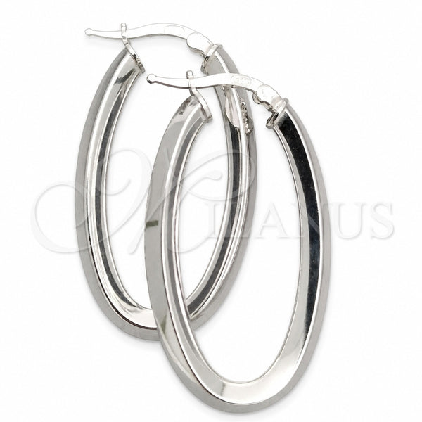Sterling Silver Medium Hoop, Polished, Silver Finish, 02.389.0115.30