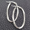 Sterling Silver Medium Hoop, Twist Design, Diamond Cutting Finish, Silver Finish, 02.389.0118.30