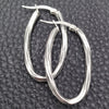 Sterling Silver Medium Hoop, Twist Design, Diamond Cutting Finish, Silver Finish, 02.389.0118.30