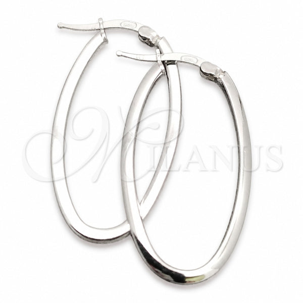 Sterling Silver Medium Hoop, Polished, Silver Finish, 02.389.0121.30