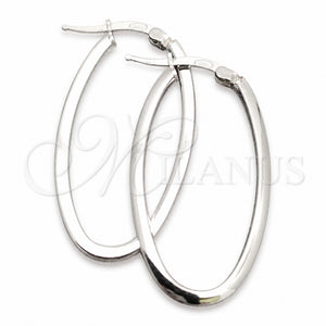 Sterling Silver Medium Hoop, Polished, Silver Finish, 02.389.0121.30