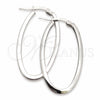 Sterling Silver Medium Hoop, Polished, Silver Finish, 02.389.0121.30