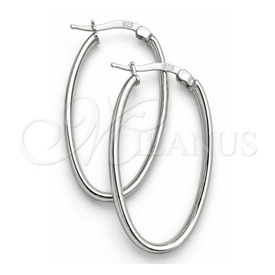 Sterling Silver Medium Hoop, Polished, Silver Finish, 02.389.0124.30