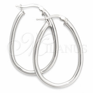 Sterling Silver Medium Hoop, Polished, Silver Finish, 02.389.0125.40