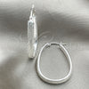 Sterling Silver Medium Hoop, Diamond Cutting Finish, Silver Finish, 02.389.0126.30