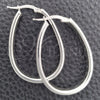 Sterling Silver Medium Hoop, Diamond Cutting Finish, Silver Finish, 02.389.0128.40