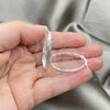 Sterling Silver Medium Hoop, Diamond Cutting Finish, Silver Finish, 02.389.0131.30