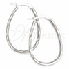 Sterling Silver Medium Hoop, Diamond Cutting Finish, Silver Finish, 02.389.0131.30