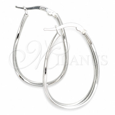 Sterling Silver Medium Hoop, Polished, Silver Finish, 02.389.0133.30 for wholesale, main product view
