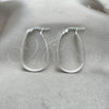 Sterling Silver Medium Hoop, Polished, Silver Finish, 02.389.0134.30