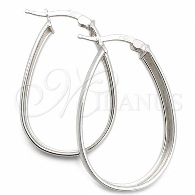 Sterling Silver Medium Hoop, Polished, Silver Finish, 02.389.0134.30 for wholesale, main product view