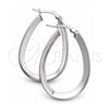 Sterling Silver Medium Hoop, Polished, Silver Finish, 02.389.0135.30