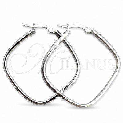 Sterling Silver Medium Hoop, Diamond Cutting Finish, Silver Finish, 02.389.0136.40 for wholesale, main product view