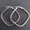 Sterling Silver Medium Hoop, Diamond Cutting Finish, Silver Finish, 02.389.0136.40