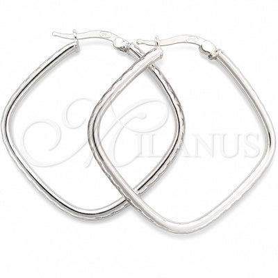 Sterling Silver Medium Hoop, Diamond Cutting Finish, Silver Finish, 02.389.0137.25 for wholesale, main product view