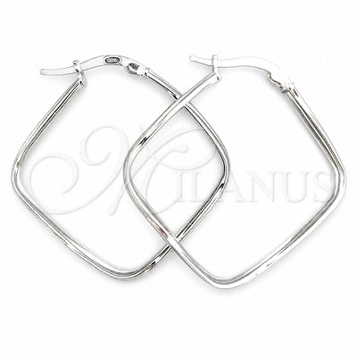 Sterling Silver Medium Hoop, Twist Design, Diamond Cutting Finish, Silver Finish, 02.389.0138.40 for wholesale, main product view
