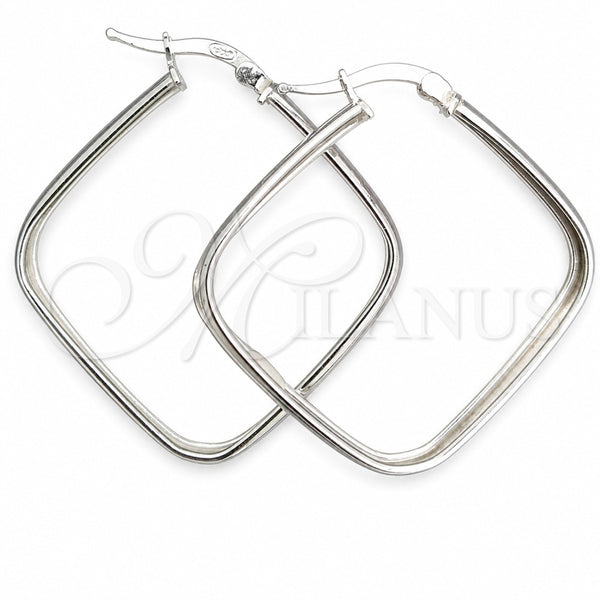 Sterling Silver Medium Hoop, Polished, Silver Finish, 02.389.0139.40