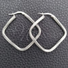 Sterling Silver Medium Hoop, Twist Design, Polished, Silver Finish, 02.389.0140.25